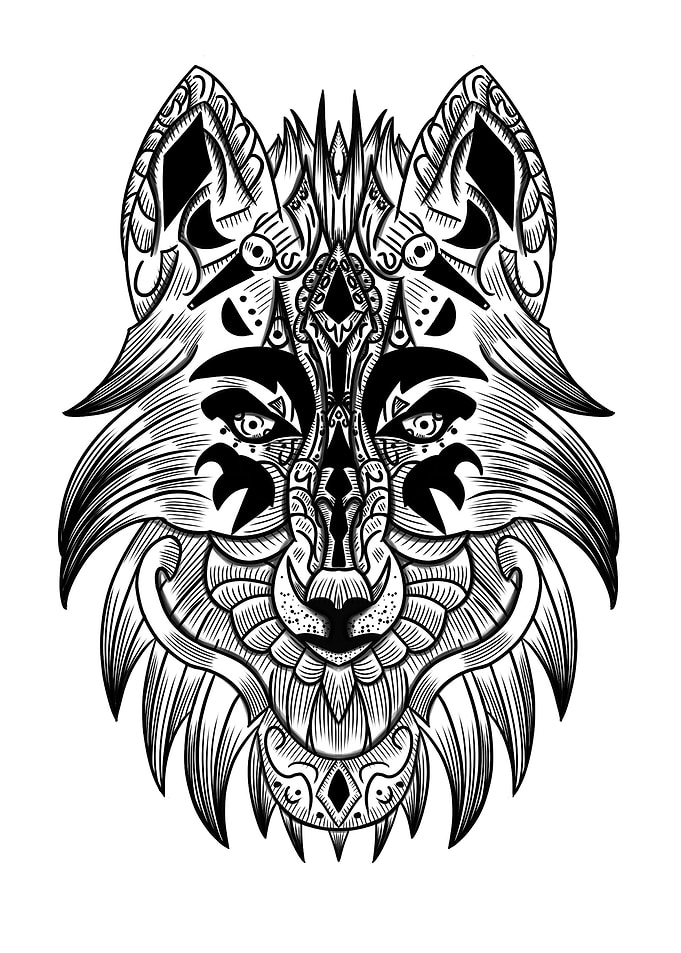 Mandala Wolf