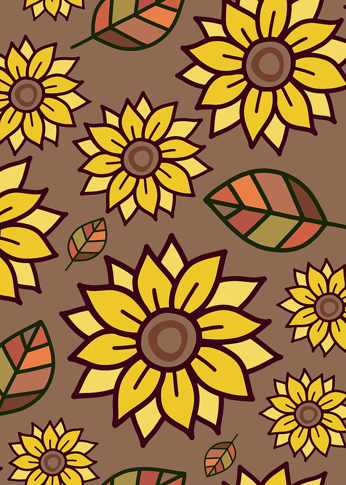 Yellow Sunflower Floral