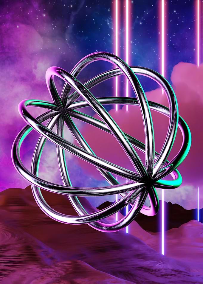 Vaporwave Sphere
