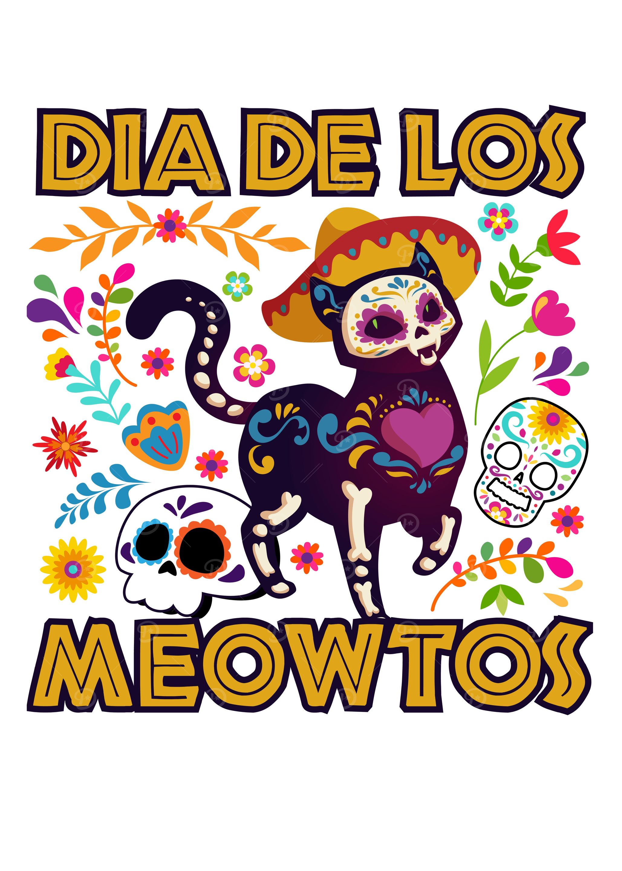 Dia De Los Meowtos Cat