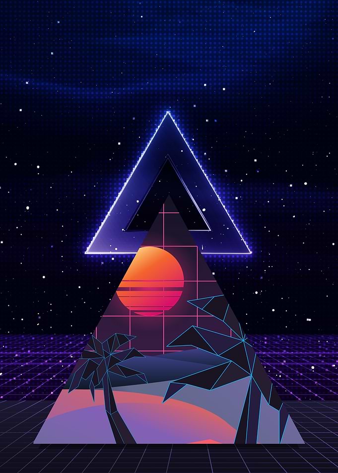 Vaporwave Pyramids