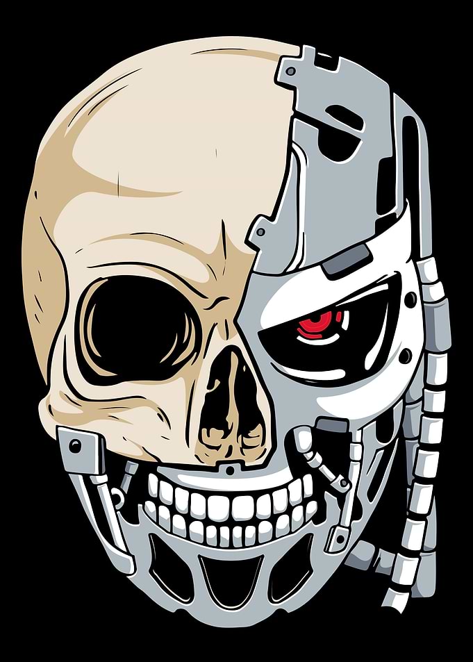 Cyborg Skull Cyber