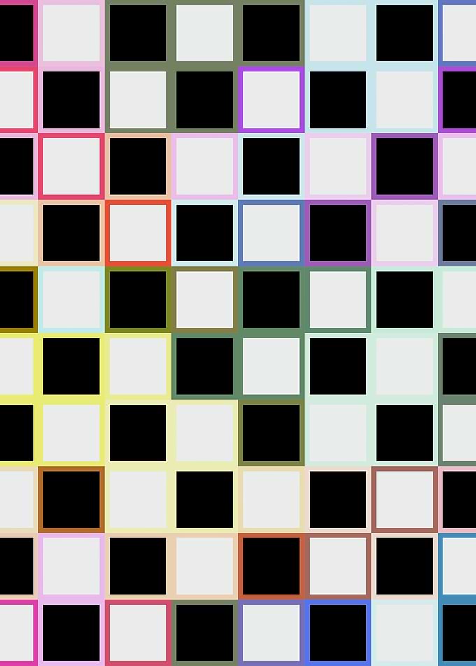 Checkered Chess Board
