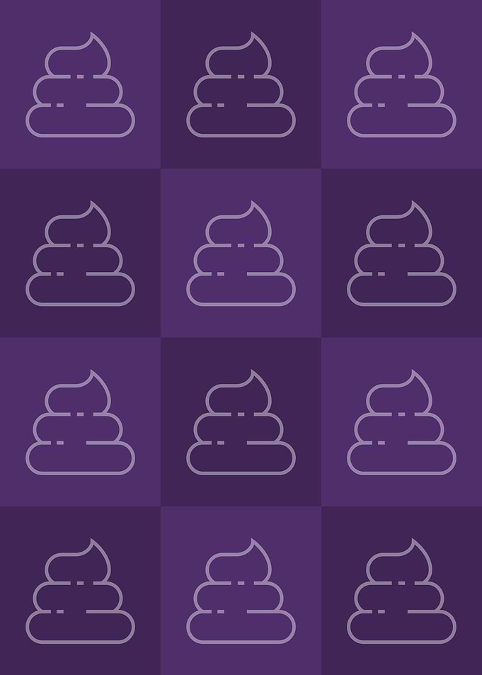 Poop Icons Art Purple 1