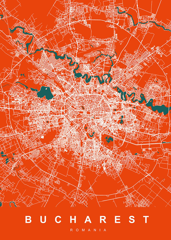 BUCHAREST Map ROMANIA