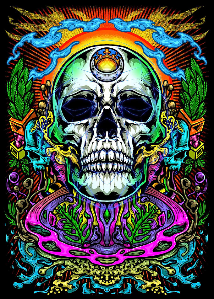 Psychedelic Skull