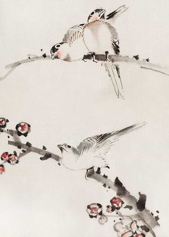Three Birds Perched