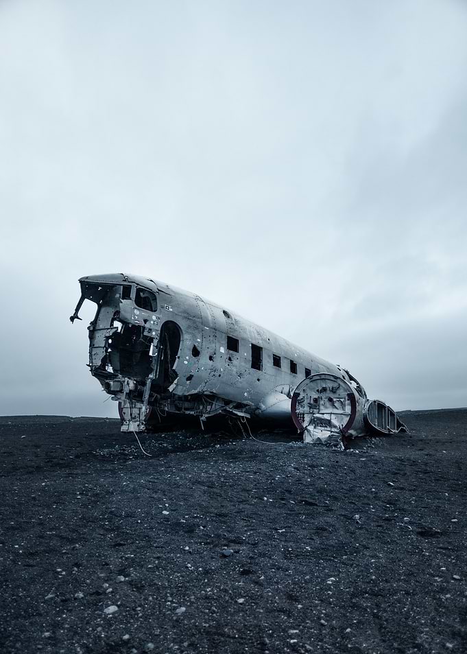 Plane wreck Iceland