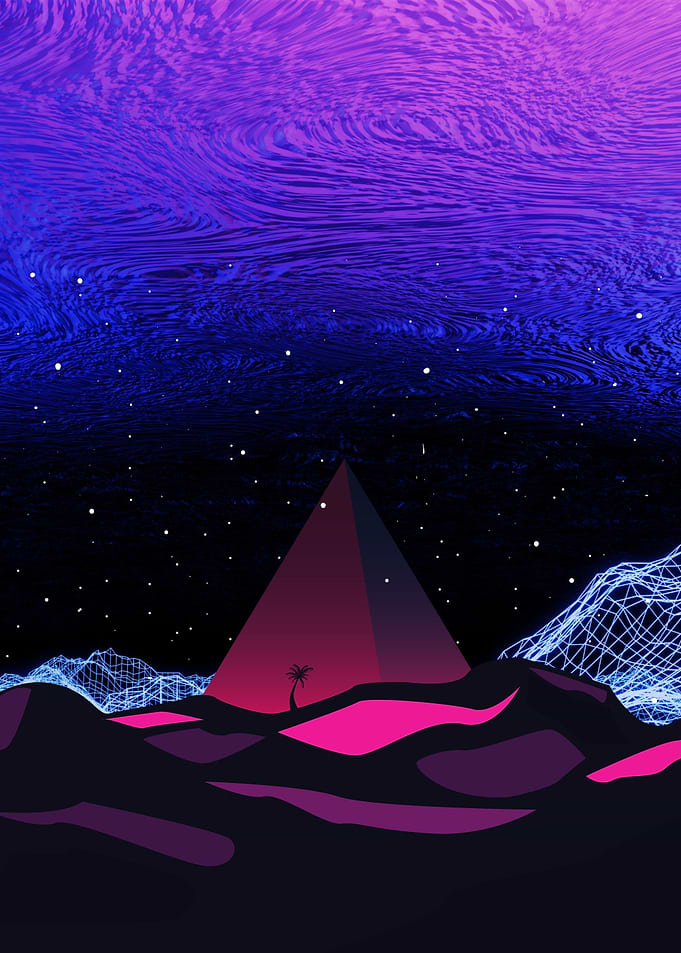 Vaporwave Pyramid