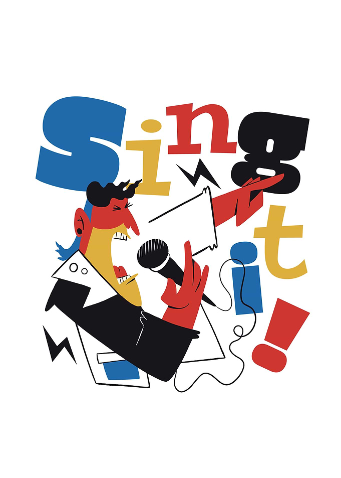 Abstract Rock Singer