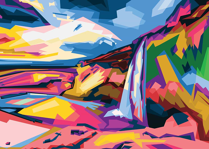 Sejalandfoss Colorful