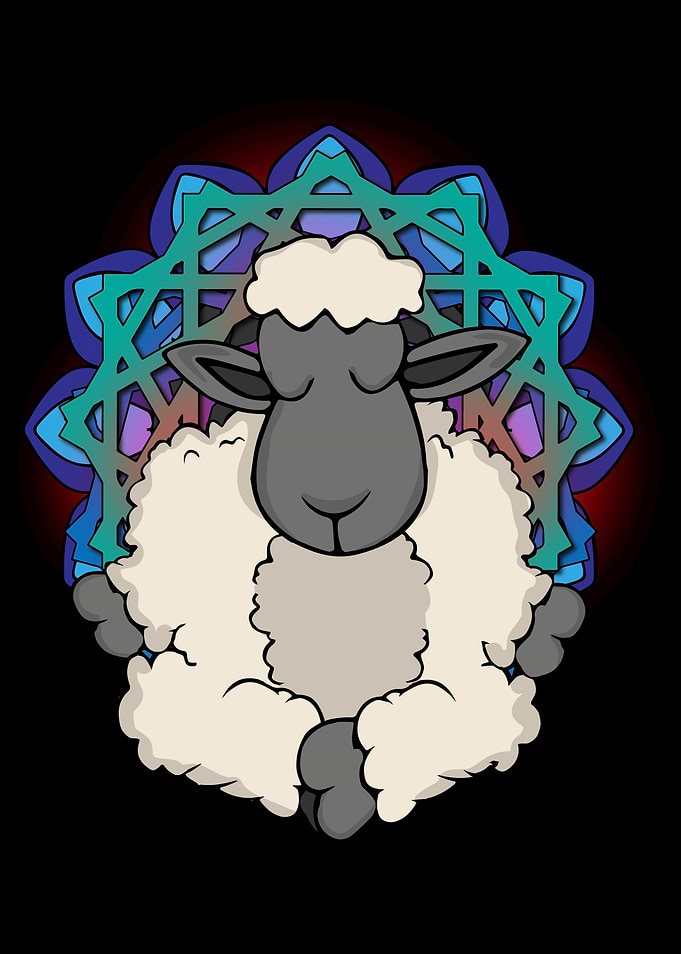 Meditating Sheep Gift Yoga