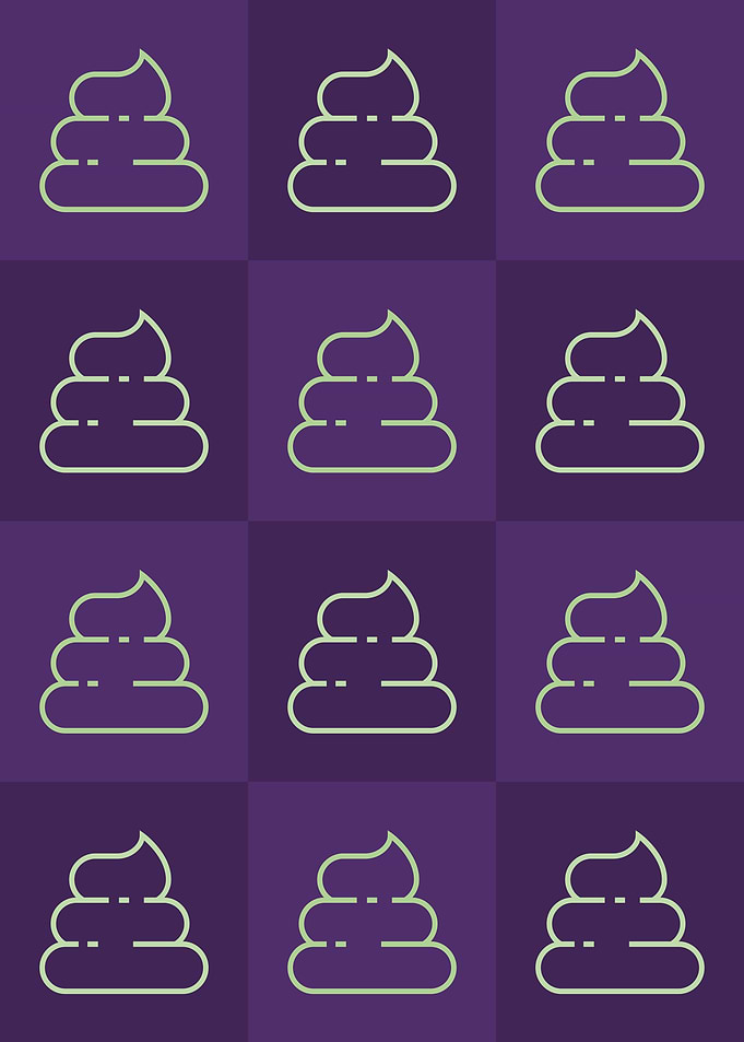 Poop Icons Art Purple 2