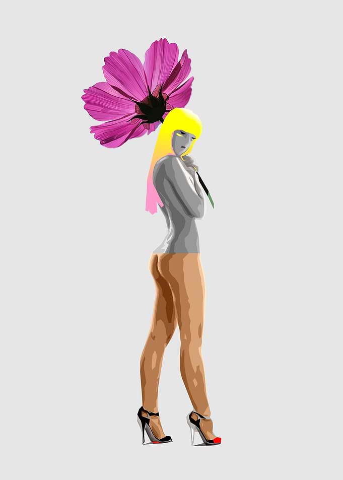 Girl and Flower