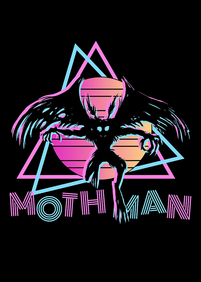 Mothman 80s Vibe Cryptid