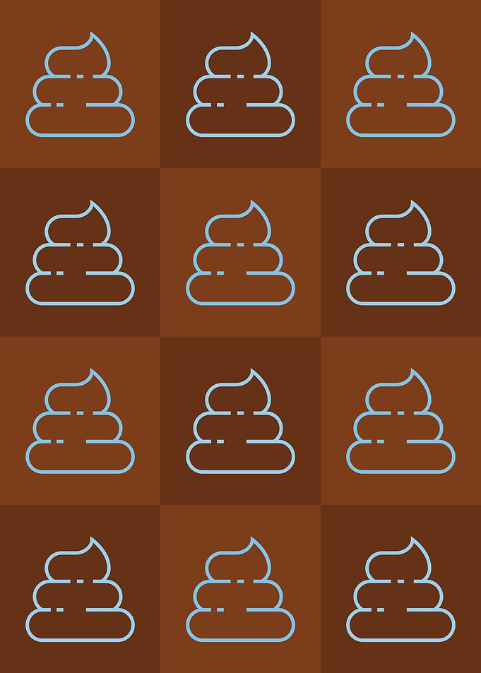Poop Icons Art Orange 2