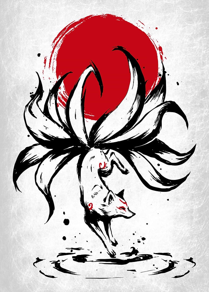 Kitsune Japanese fox