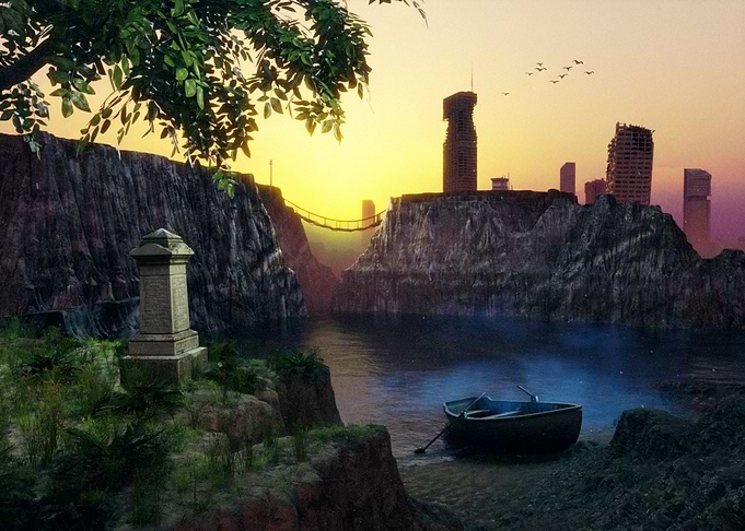 Dawn Over the River Styx
