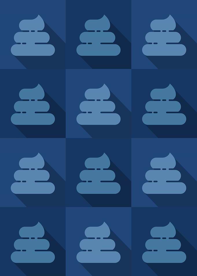 Poop Icons Art Blue 4
