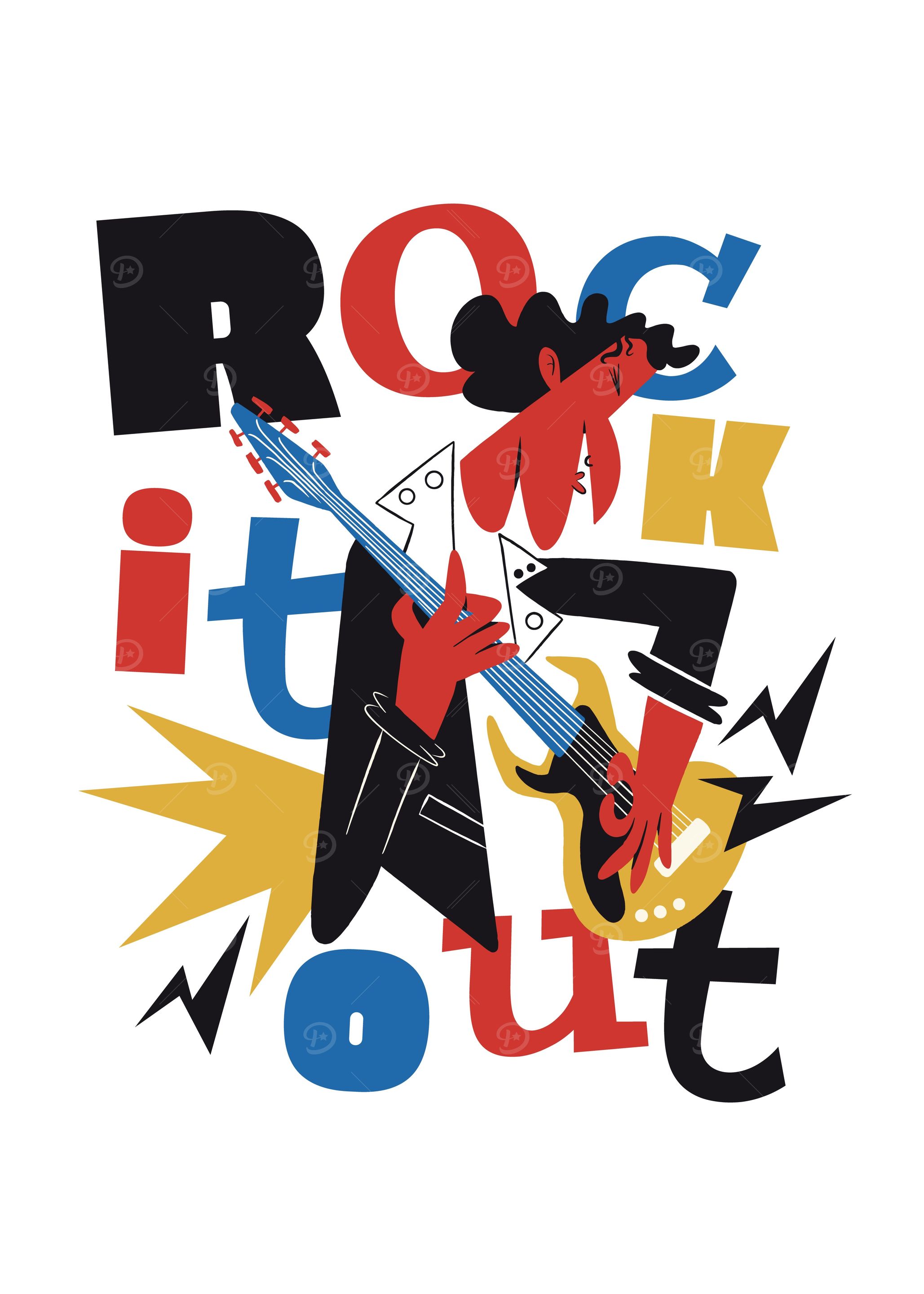 Abstract Rock Guitar