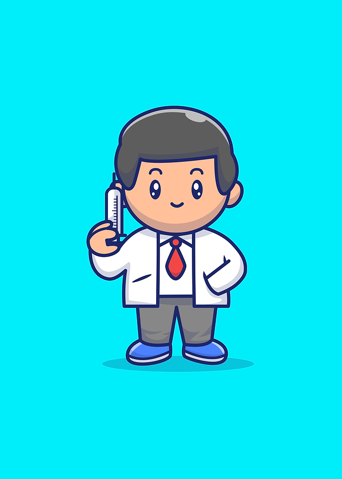 Cute Doctor Holding Inject