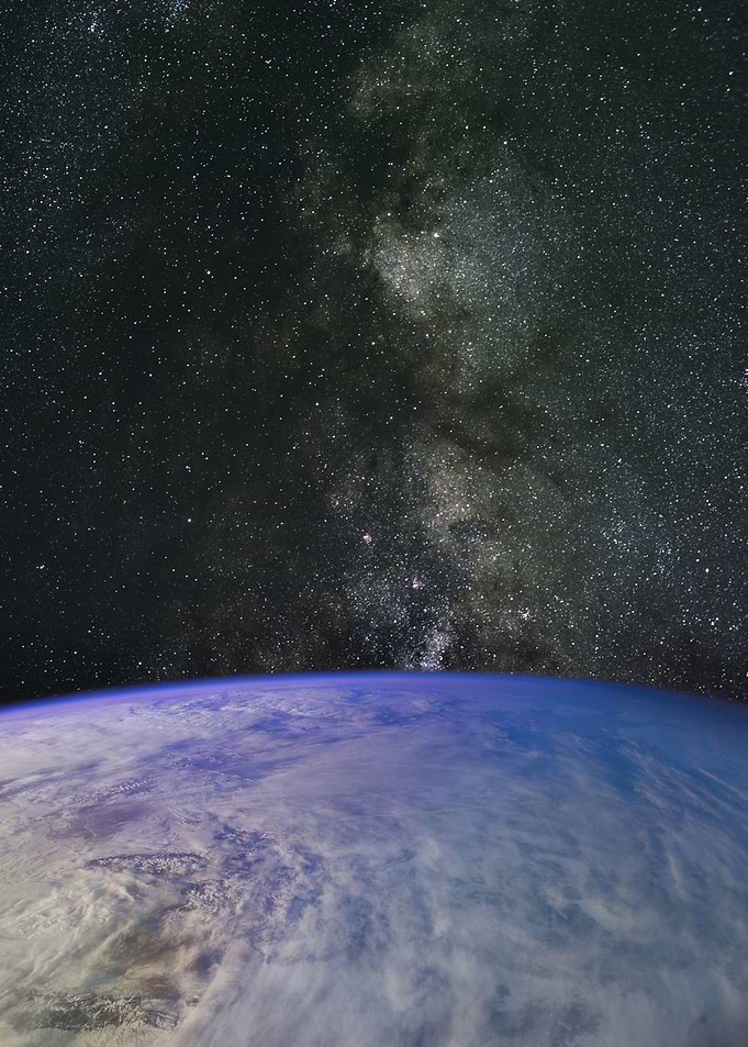 Cloudscape with Milky Way