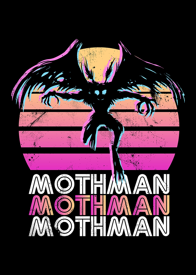 Mothman Retro 80s themed