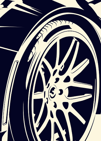 metal and glass rims