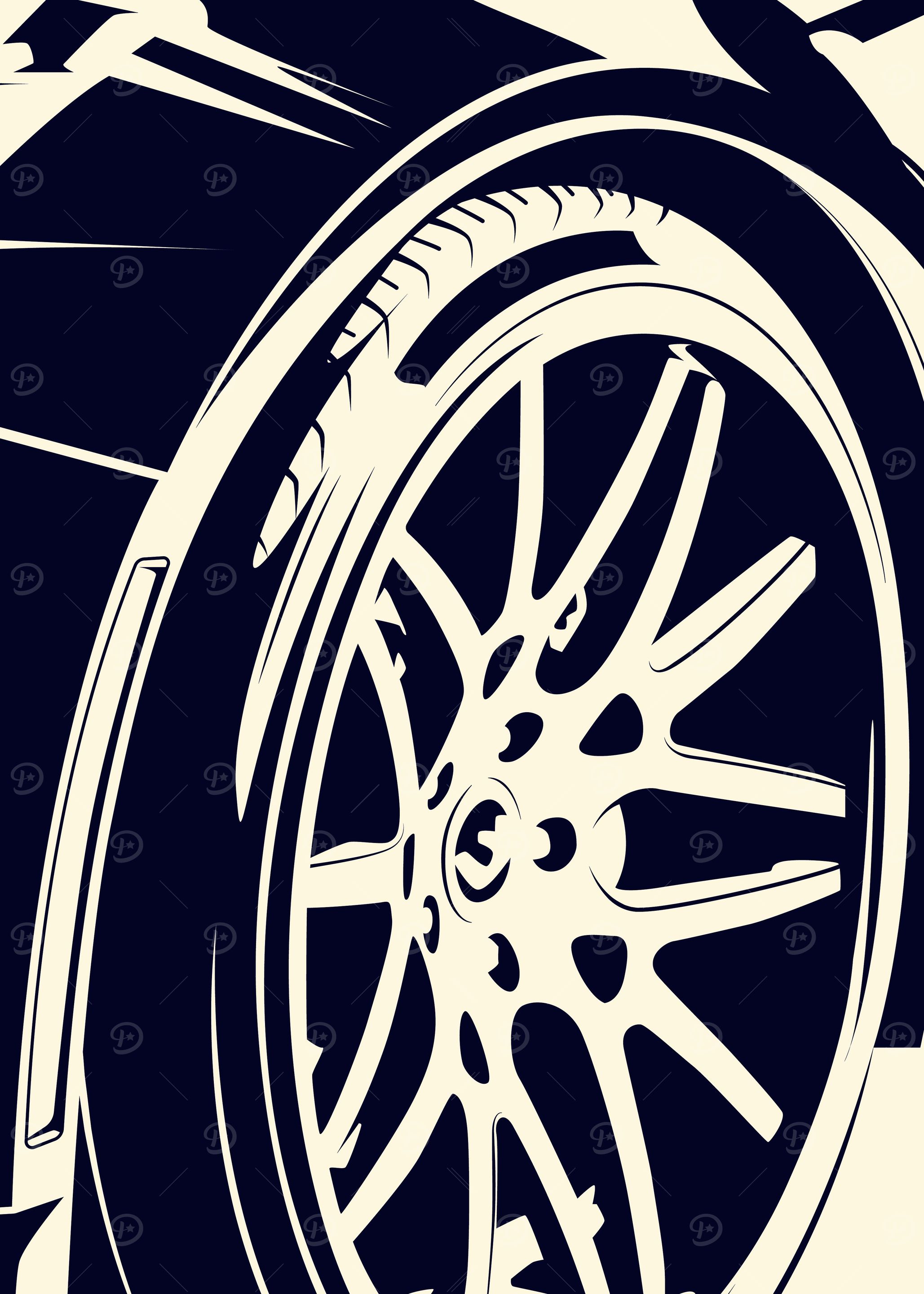 metal and glass rims