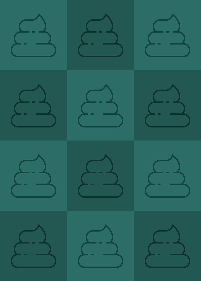 Poop Icons Art Teal 3