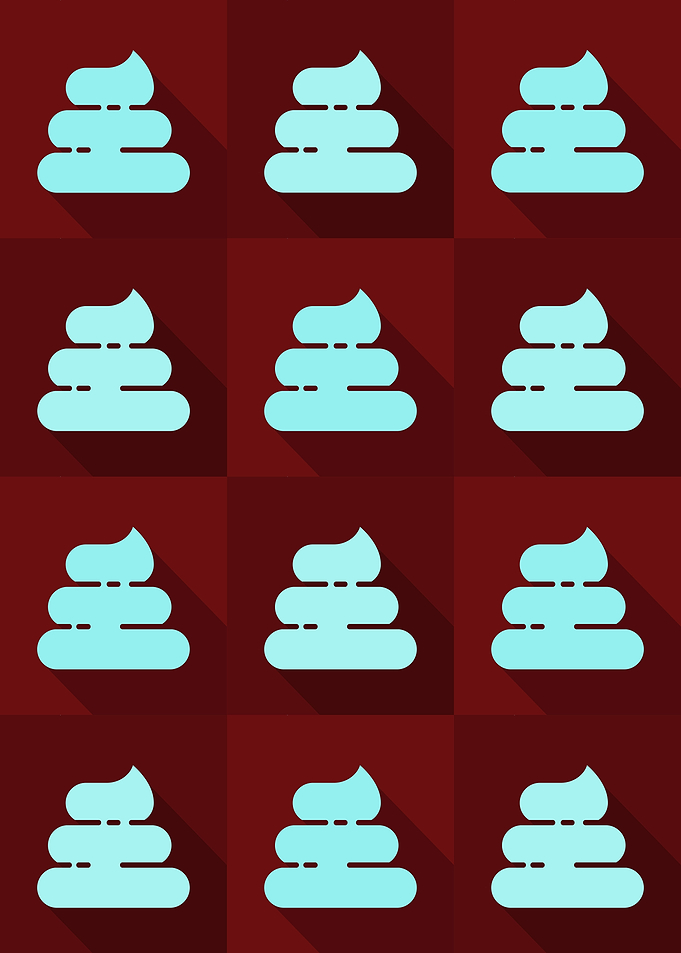 Poop Icons Art Red 5