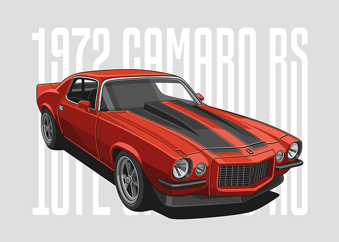 1972 camaro rs red