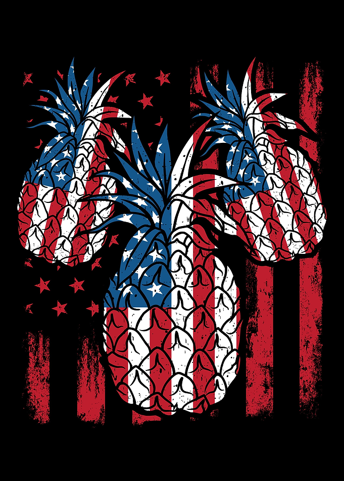 Pineapples 4th July USA