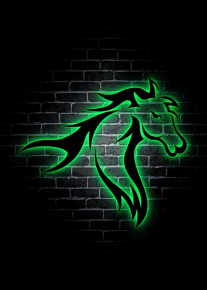 Horse Animel Neon