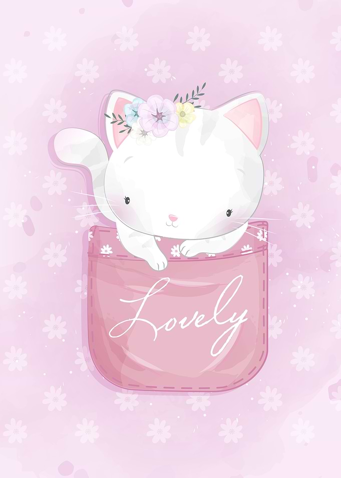 Cute Cat Inside The Pocket