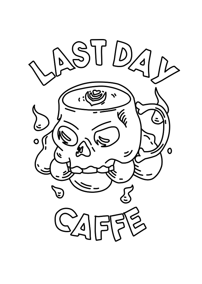 skull coffe