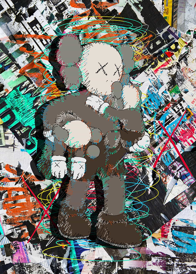 Pop art kaws