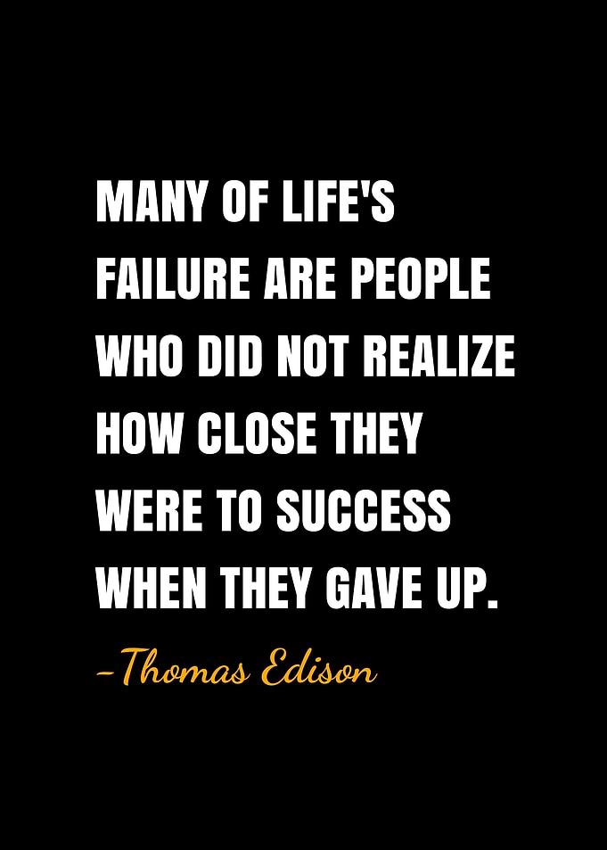 Thomas Edison quotes