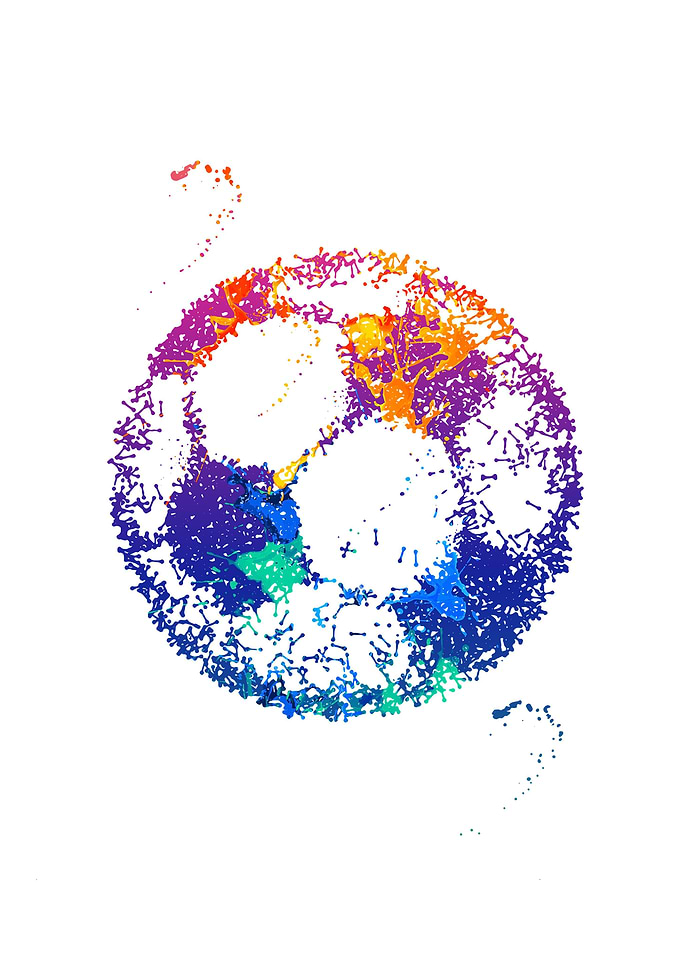 Watercolors Soccer ball