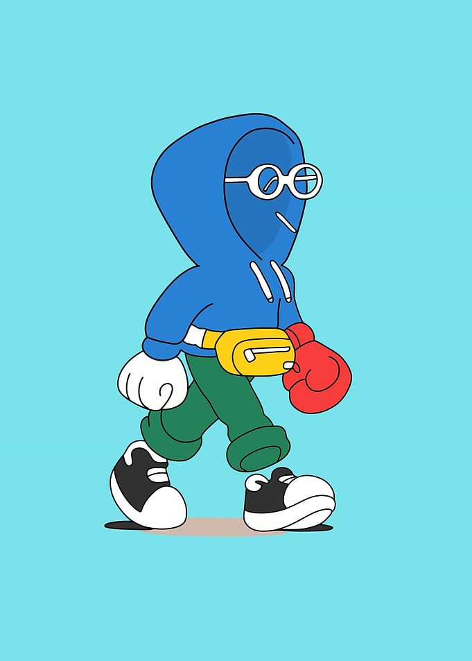 Boxing boy