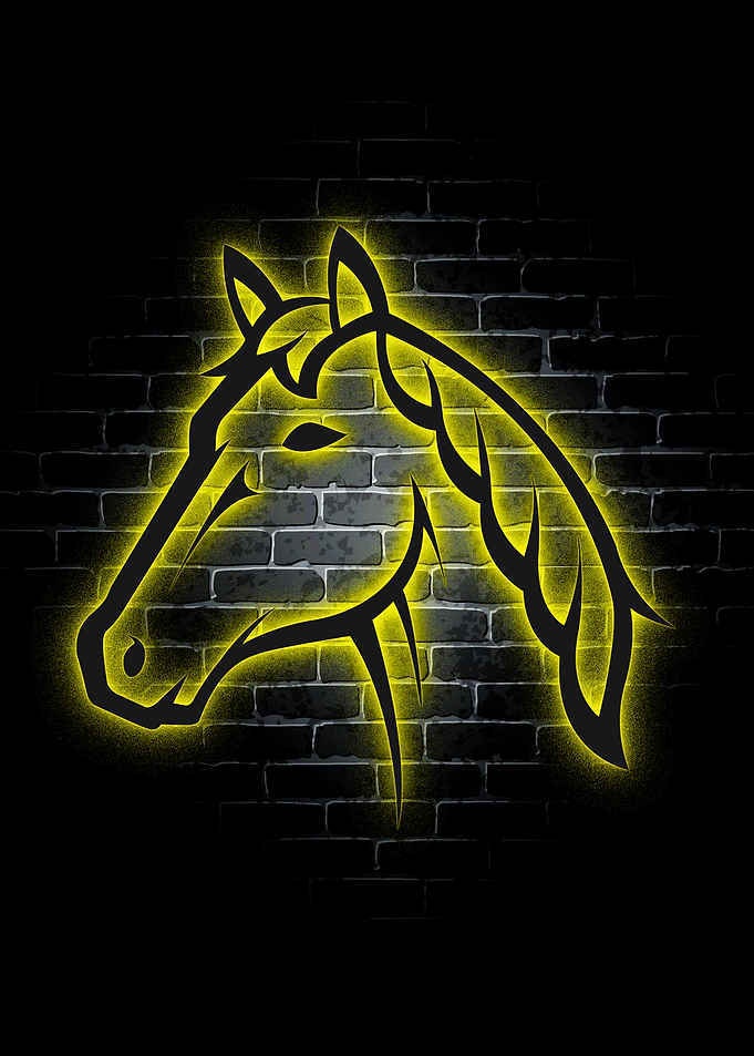 Horse Animel Neon