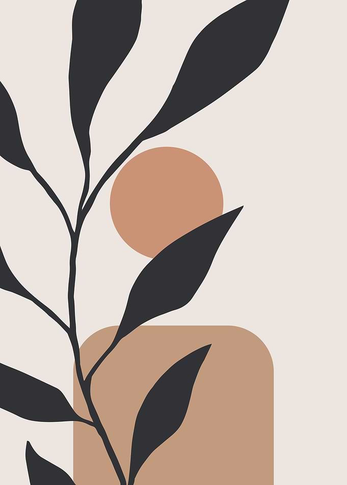 Vintage tropical leaves