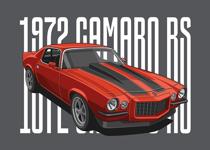 1972 camaro rs red