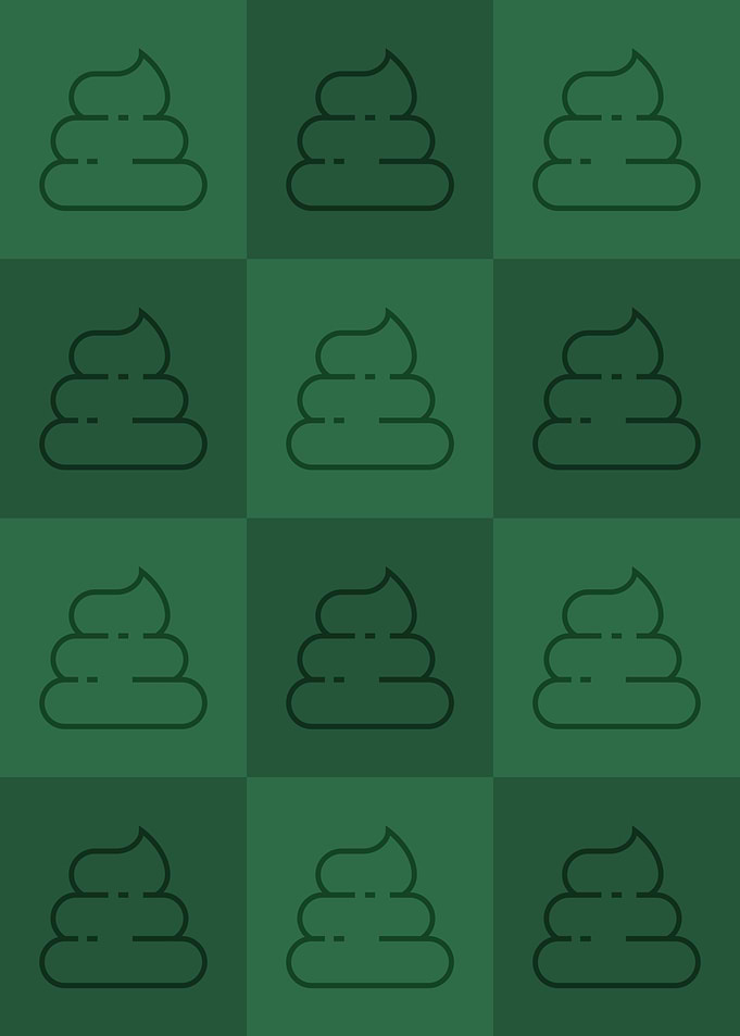 Poop Icons Art Green 3