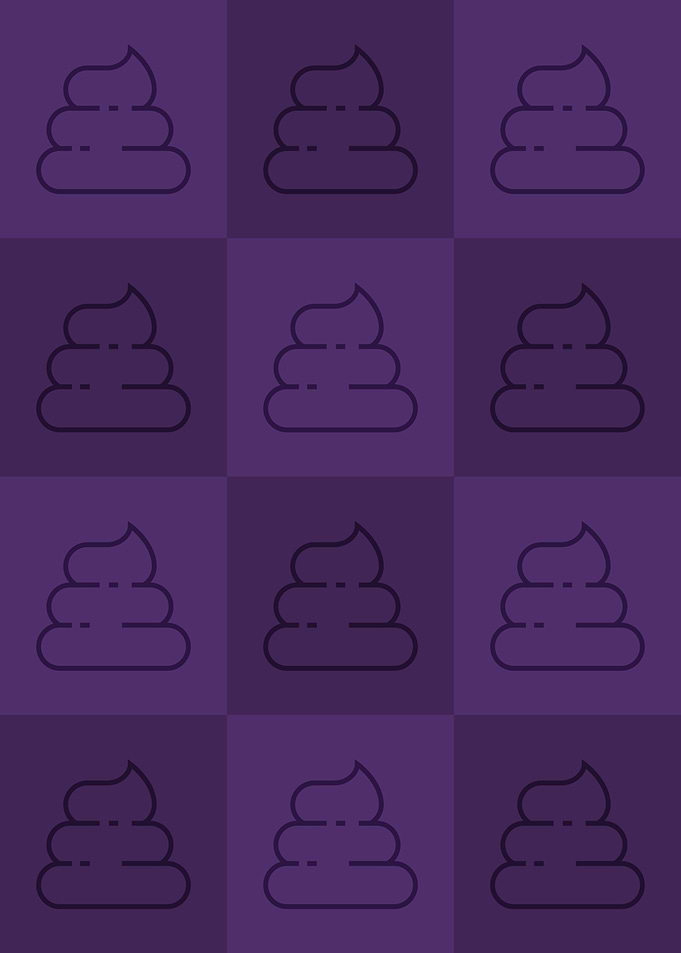 Poop Icons Art Purple 3