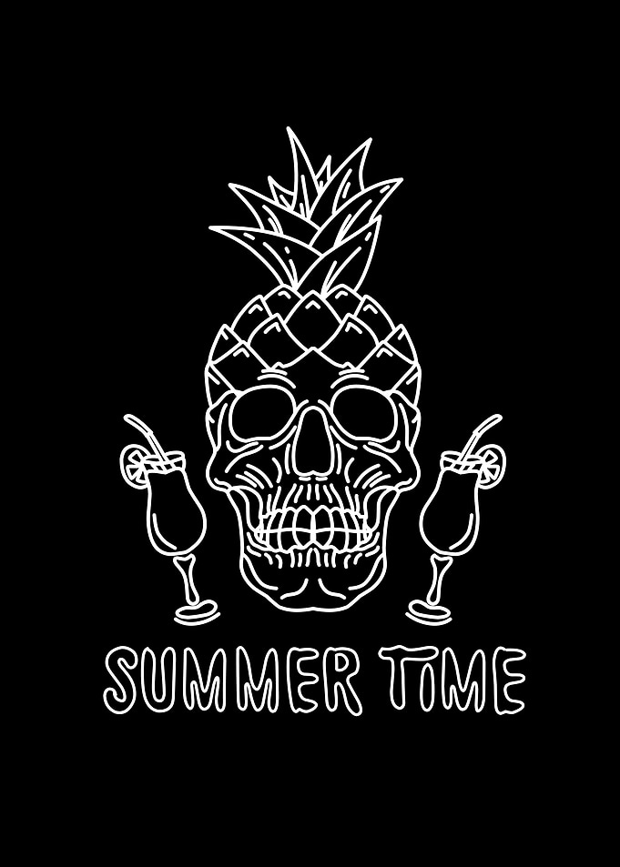 pineapple skull