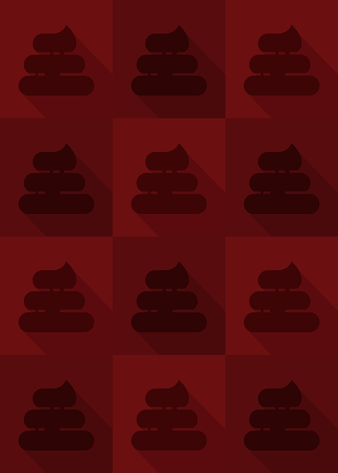 Poop Icons Art Red 6