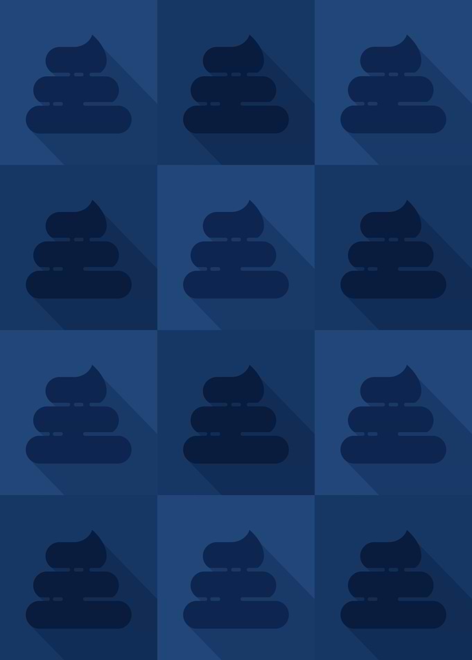 Poop Icons Art Blue 6