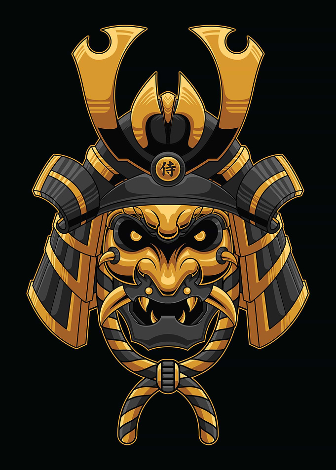 Japanese samurai gold