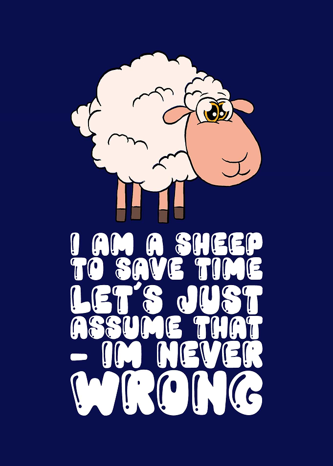 I Am A Sheep To Save Time